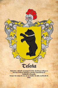 Escudo heráldico del apellido TELEÑA