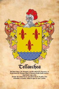 Escudo heráldico del apellido TELLAECHEA