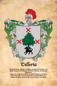 Escudo heráldico del apellido TELLERIA