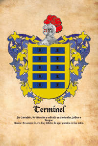 Escudo heráldico del apellido TERMINEL