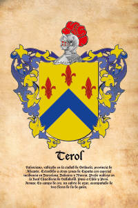 Escudo heráldico del apellido TEROL