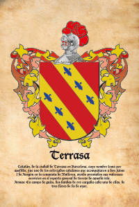Escudo heráldico del apellido TERRASA
