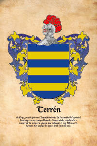 Escudo heráldico del apellido TERREN