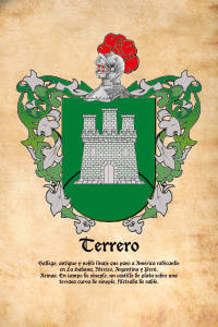 Escudo heráldico del apellido TERRERO
