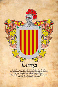 Escudo heráldico del apellido TERRIZA