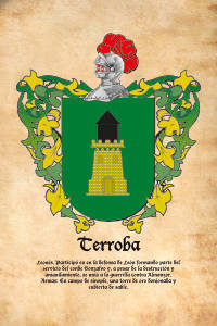Escudo heráldico del apellido TERROBA