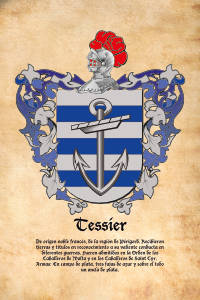 Escudo heráldico del apellido TESSIER