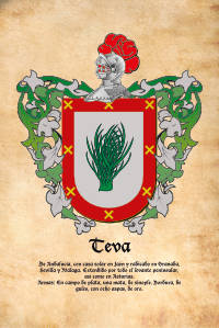 Escudo heráldico del apellido Teva