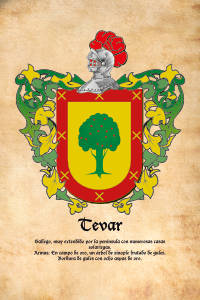Escudo heráldico del apellido TEVAR