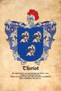 Escudo heráldico del apellido THERIOT