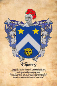 Escudo heráldico del apellido THIERRY