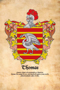 Escudo heráldico del apellido THOMAE