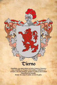 Escudo heráldico del apellido Tierno