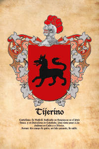 Escudo heráldico del apellido TIJERINO