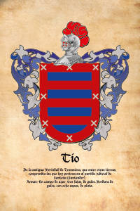 Escudo heráldico del apellido TIO