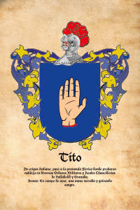 Escudo heráldico del apellido TITO