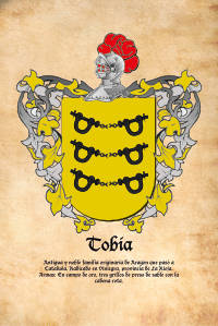 Escudo heráldico del apellido TOBIA