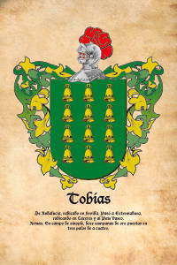 Escudo heráldico del apellido TOBIAS