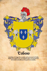 Escudo heráldico del apellido TOBOSO