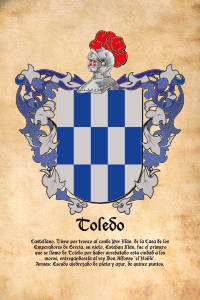 Escudo heráldico del apellido TOLEDO