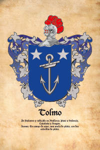 Escudo heráldico del apellido TOLMO