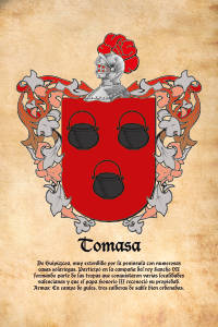 Escudo heráldico del apellido TOMASA