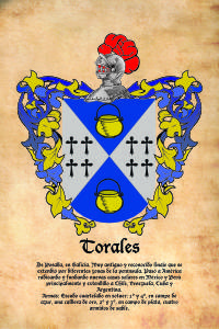 Escudo heráldico del apellido Torales