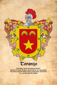 Escudo heráldico del apellido Toranzo