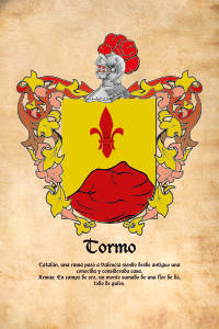 Escudo heráldico del apellido TORMO