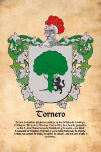 Escudo heráldico del apellido TORNERO