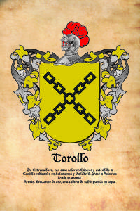 Escudo heráldico del apellido Torollo