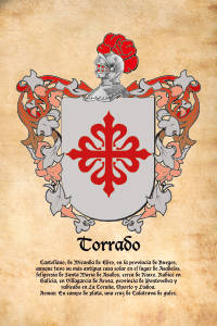 Escudo heráldico del apellido TORRADO