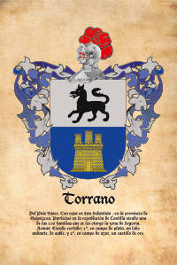 Escudo heráldico del apellido TORRANO
