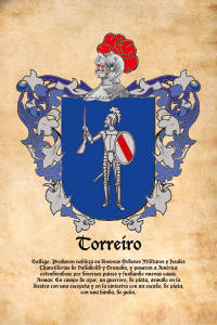 Escudo heráldico del apellido TORREIRO