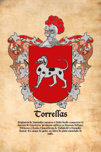 Escudo heráldico del apellido TORRELLAS