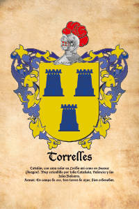 Escudo heráldico del apellido Torrelles