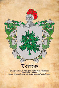 Escudo heráldico del apellido TORRENS