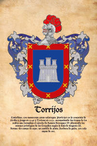 Escudo heráldico del apellido TORRIJOS