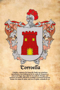 Escudo heráldico del apellido TORROELLA