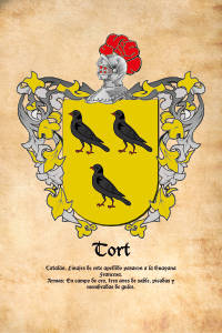 Escudo heráldico del apellido TORT
