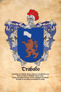 Escudo heráldico del apellido TRABADO