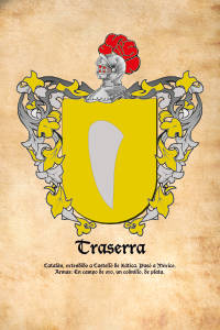 Escudo heráldico del apellido TRASERRA