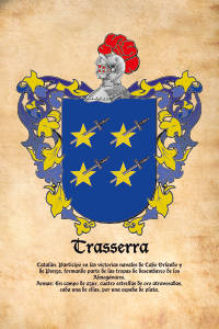 Escudo heráldico del apellido TRASSERRA