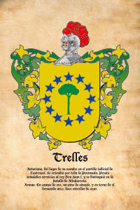 Escudo heráldico del apellido TRELLES