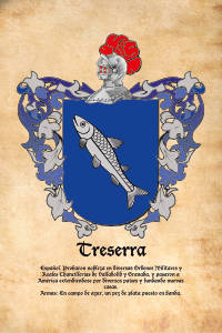 Escudo heráldico del apellido TRESERRA