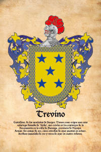 Escudo heráldico del apellido TREVINO