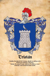 Escudo heráldico del apellido TRISTAN