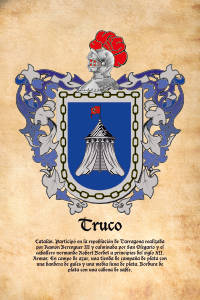 Escudo heráldico del apellido TRUCO