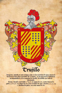 Escudo heráldico del apellido TRUJILLO