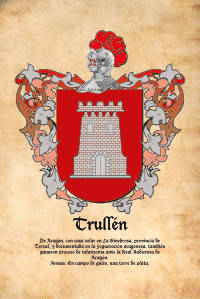 Escudo heráldico del apellido Trullén
